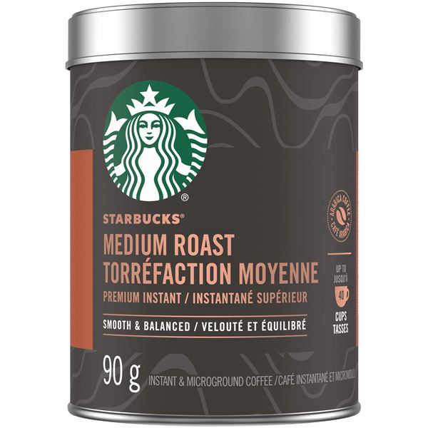NEW STARBUCKS MEDIUM ROAST PREMIUM INSTANT COFFEE