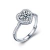 Image 5 : 1 CT GRA CERTIFIED HEART SHAPED MOISSANITE 925S
