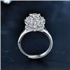 Image 3 : 1 CT GRA CERTIFIED FLOWER SHAPED MOISSANITE 925S