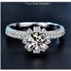 Image 3 : 1 CT GRA CERTIFIED CROWN SHAPED MOISSANITE 925S