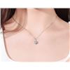 Image 3 : 1 CT GRA CERTIFIED ROUND BRILLIANT 925S NECKLACE