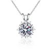 Image 1 : 2 CT GRA CERTIFIED ROUND BRILLIANT 925S NECKLACE