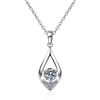 Image 4 : 1 CT GRA CERTIFIED ROUND BRILLIANT 925S NECKLACE
