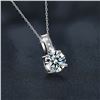 Image 3 : 1 CT GRA CERTIFIED ROUND BRILLIANT 925S NECKLACE