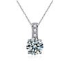 Image 5 : 1 CT GRA CERTIFIED ROUND BRILLIANT 925S NECKLACE