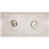 Image 1 : 1963 D MINT & 1969 P MINT FRANKLIN NICKELS - USD