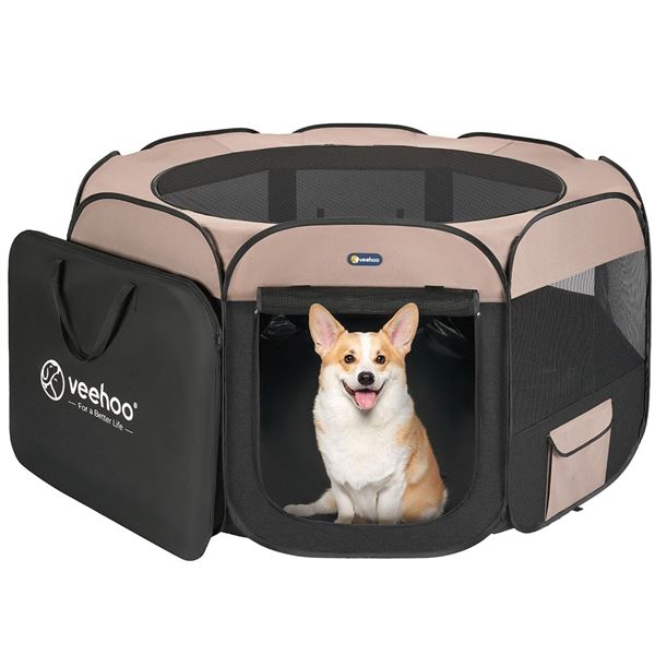 NEW VEEHOO PORTABLE DOG PLAYPEN