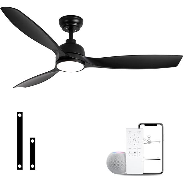 NEW SODSEA 52" CEILING FA WITH LIGHT, 3 COLOR TEMP