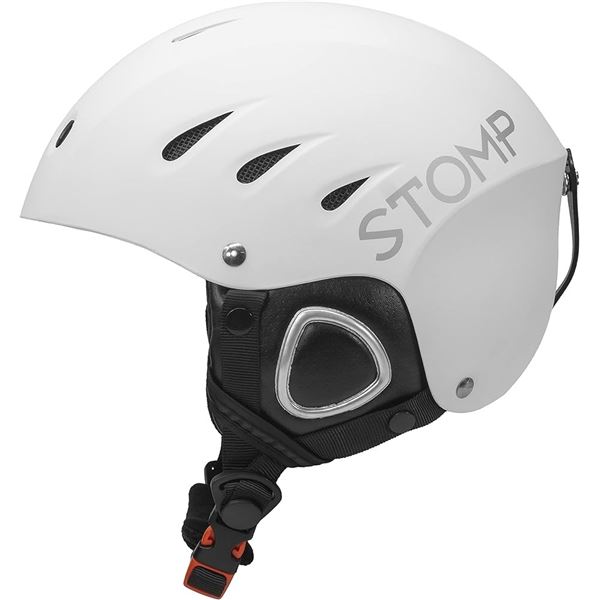 NEW STOMP SNOWBOARDING HELMET MATTE WHITE SZ XL