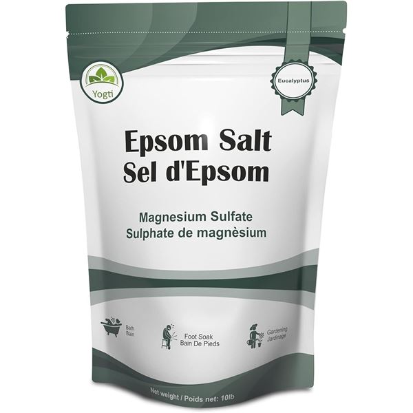NEW 10LB YOGTI EPSOM SALT MAGNESIUM SULFATE
