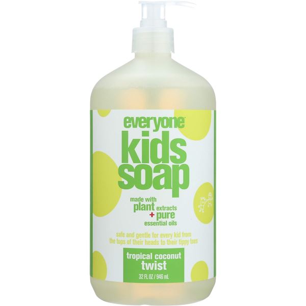 NEW 2 X 32 OZ EVERYONES KIDS SOAP TROPICAL COCONUT