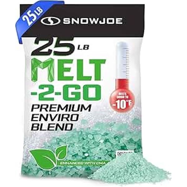 NEW SNOWJOE 25 MELT PREMIUM ENVIROBLEND ICE AND