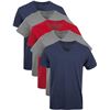 Image 1 : NEW 5 GILDAN MENS V-NECK TEE LARGE