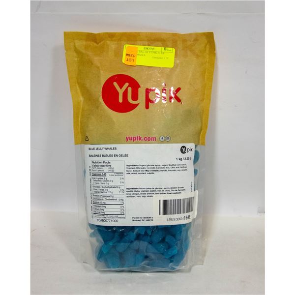 NEW 1KG BAG OF YUPIK BLUE JELLY WHALES