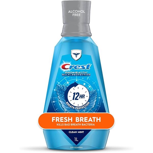 NEW 1L CREST MULTI PROTECTION CLEAN MINT MOUTHWASH