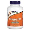 Image 1 : NEW NOW BETAINE HCL CHLORHYDRATE 120 CAPSULES