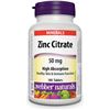 Image 1 : NEW WEBBER NATURALS ZINC CITRATE 50MG TABLETS