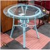 Image 1 : CAST IRON AND GLASS OCCASIONAL TABLE