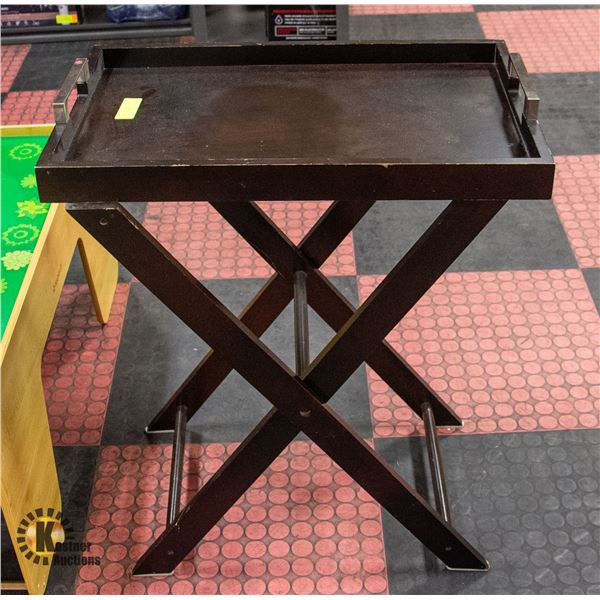 FOLDING TV TABLE W/ REMOVABLE TOP