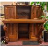 Image 2 : ANTIQUE PIANO CONVERSION DESK SOLID WOOD