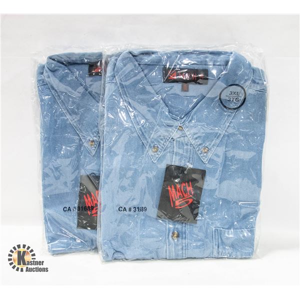 NEW MEN'S SHIRTS 2DENIM SIZE 3XL