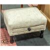 Image 1 : SMALL UPHOLSTERED FOOT STOOL