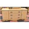 Image 1 : WOODEN DRESSER 3 DRAWERS 2 DOORS