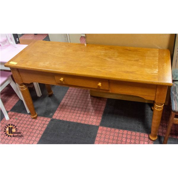 OAK ENTRYWAY/HALLWAY TABLE 26" X 49.5" X 17.5"