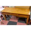 Image 1 : OAK ENTRYWAY/HALLWAY TABLE 26" X 49.5" X 17.5"