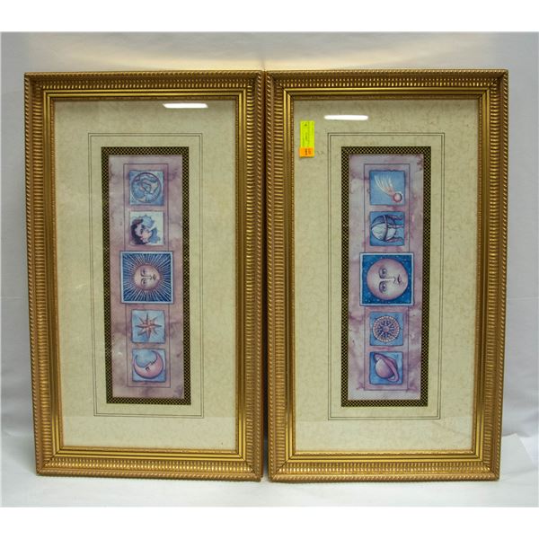 30"X 17.5" PAIR OF ARTIST PICTURES