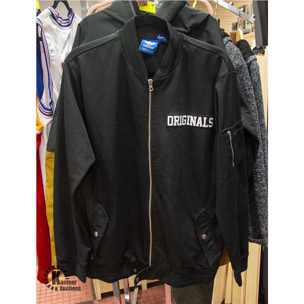 ADIDAS ORIGINAL BLACK FULL ZIP-UP JACKET -