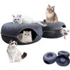 Image 1 : NEW CAT TUNNEL DONUT BED DOUBLE DONUT CAVE