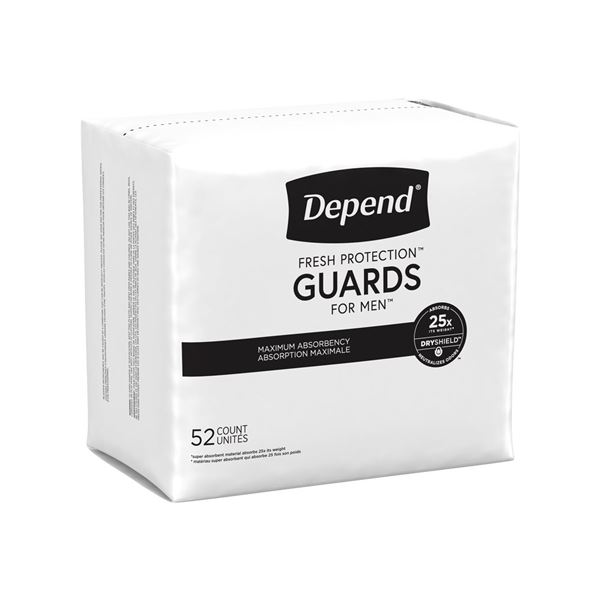NEW 52 COUNT DEPEND FRESH PROTECTION FOR MEN