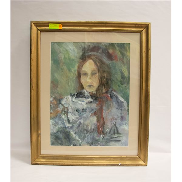 FRAMED PAINTING 26 INCHES X 32 INCHES