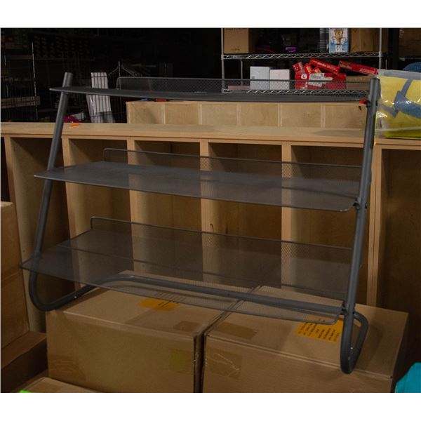 METAL 3-TIER BOOT/SHOE RACK - MESH METAL