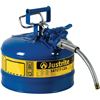 Image 1 : NEW JUSTRITE SAFETY CAN TYPE 2 ACCUFLOW 2.5 GAL