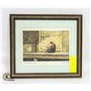 Image 1 : ARTIST L. GIBBS FRAMED "SATURDAY