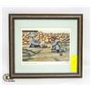 Image 1 : ARTIST L. GIBBS FRAMED "ROLLER