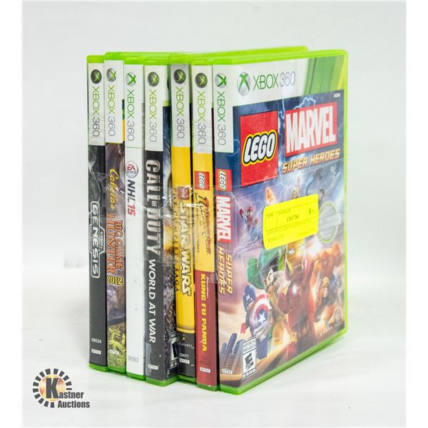 LOT OF (7) XBOX GAMES WITH BOOKLETS