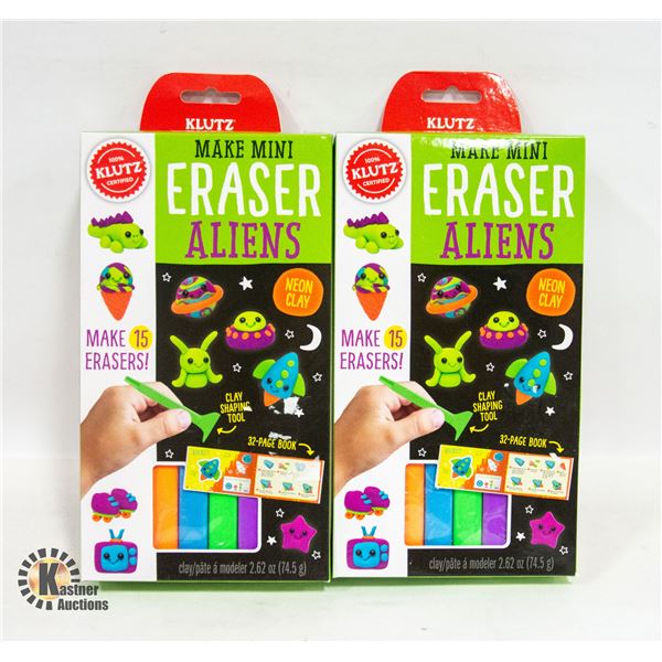 NEW 2 KLUTZ MAKE MINI ERASER