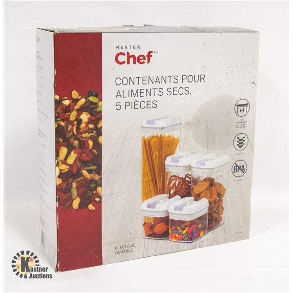 NEW MASTERCHEF 5-PIECE DRY FOOD STORAGE