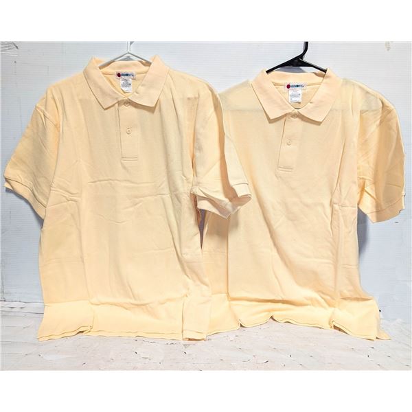 LOT OF 3 NEW HARMONY CREAM POLOS EXTRA LARGE