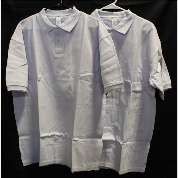 LOT OF 3 NEW HARMONY PERIWINKLE POLOS EXTRA LARGE