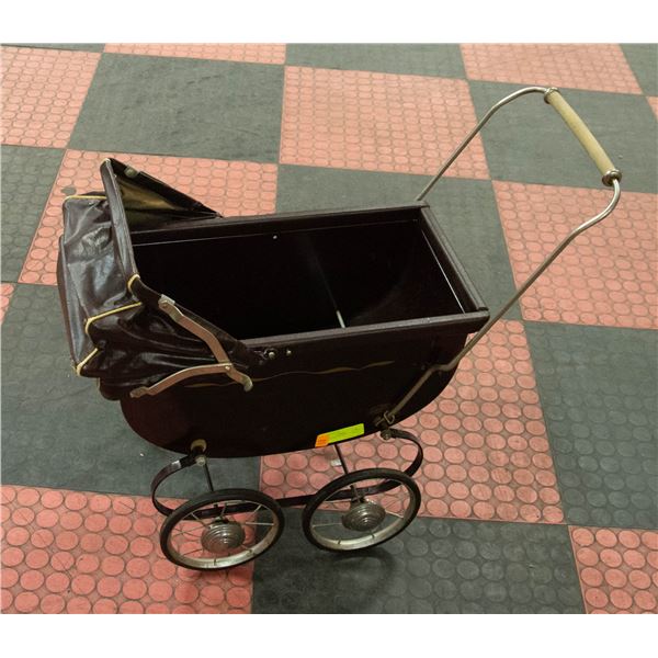 VINTAGE METAL DOLL CARRIAGE
