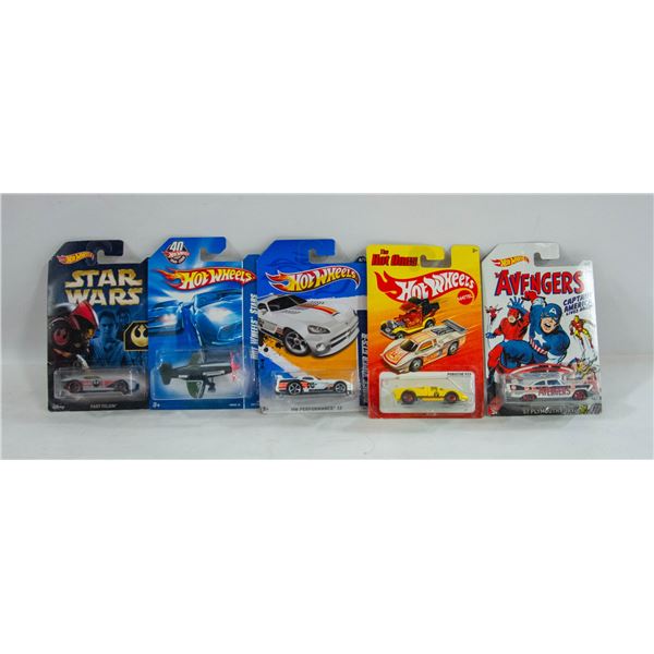 LOT OF 5 HOT WHEELS COLLECTOR CARS