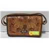 Image 1 : HANDTOOLED LEATHER WESTERN STYLE PURSE