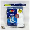 Image 1 : WHITE CREW SOCKS 6-12 SIZE 6-PACK FRUIT OF