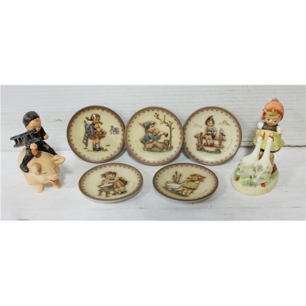 BUNDLE OF COLLECTIBLE HUMMELS INCLUDING GOOSE-