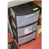 Image 1 : STERILITE 3-DRAWER ROLLING STORAGE TOWER -