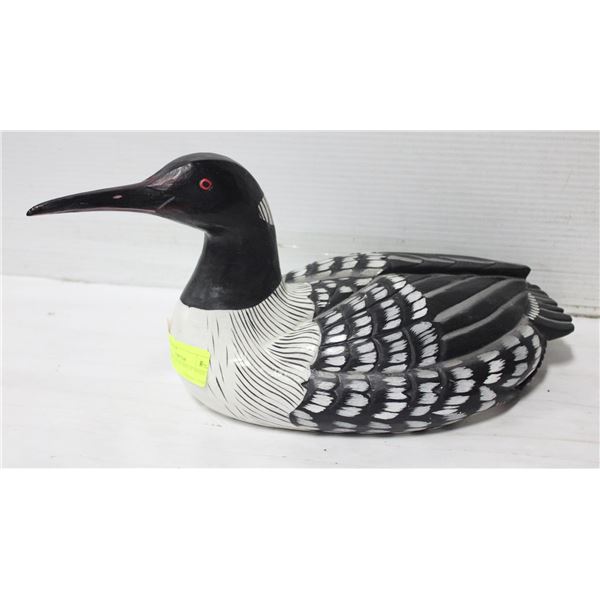 WOODEN DUCK DECOY MADE BY SENDIO 2004